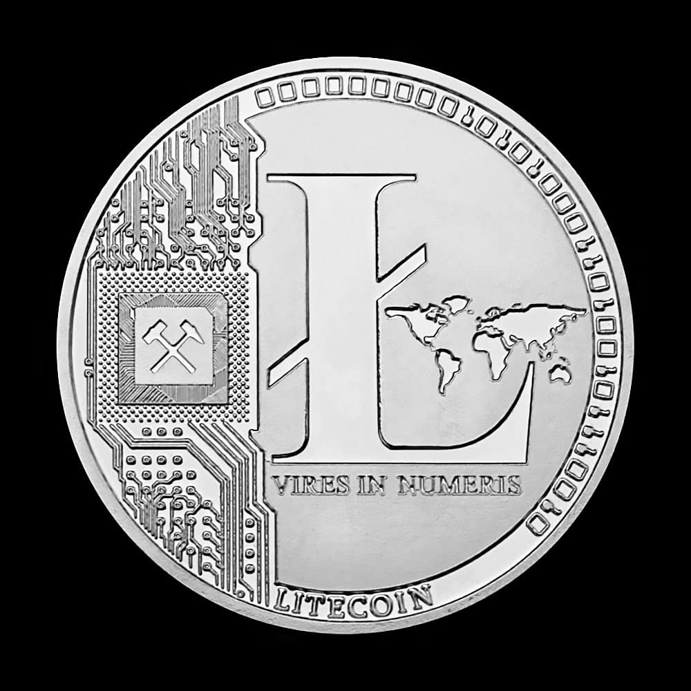 Amazon.co.jp: ライトコイン お土産とギフト 銀メッキの記念コイン 現物 ライトコイン コレクション アート 暗号通貨 コイン クリプト  : ホビー