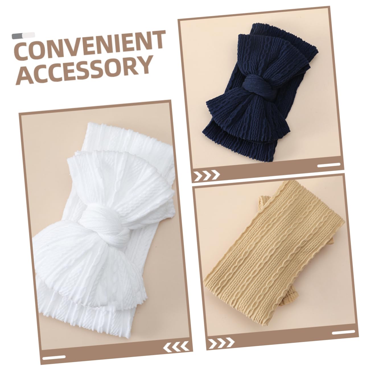 6pcs Girl Bow Headbands Soft Stretchy Nylon Hair Bands for Newborns Comfortable Fit for Birthdays and Special Occasions Included