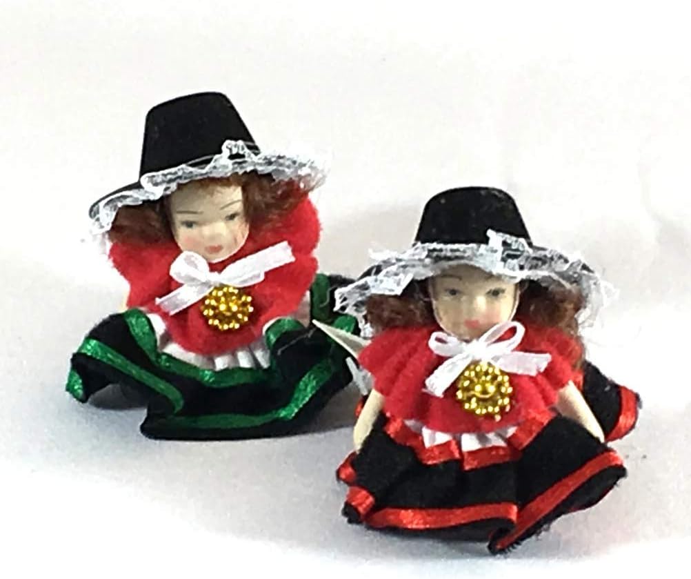Pendragon Welsh Lady Ceramic Mini Doll [wd20]