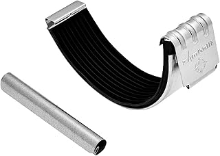 ZAMBELLI Raccord Gouttière Zinc 150cm Argent, Demi-Ronde, Connecteur Facile à Poser
