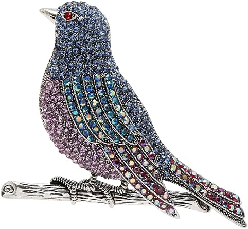 YouBella Jewellery for Women Stylish Celebrity Inspired Bird Shape Brooch for Women/Men/Girls/Boys, Onesize, Brass, No Gemstone