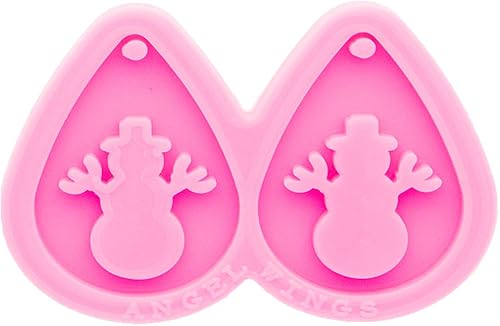 Miniatura 4 de Molde de silicona con forma de muñeco de nieve súper brillante, para lágrimas, molde de resina para aretes de resina epoxi, fabricación de joyas,