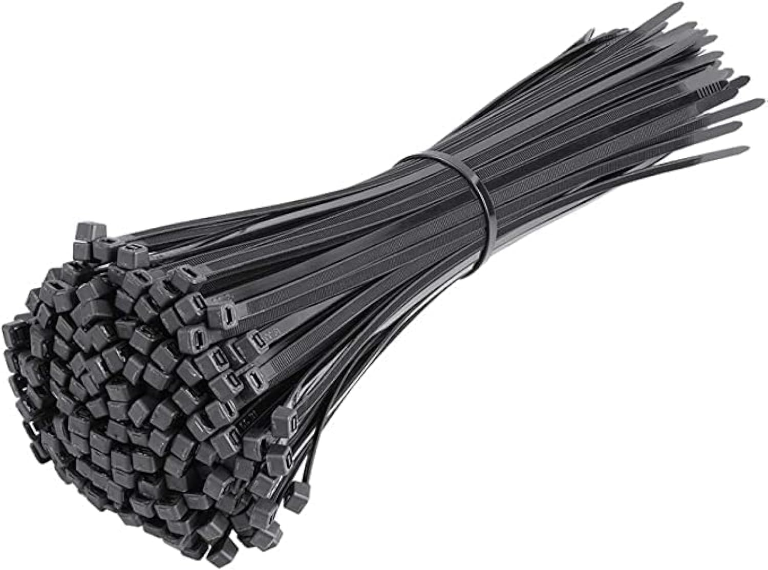 Black Cable Ties, 250mm x 2.5mm, Pack of 100, 10" Premium Nylon Zip Ties Multi-Purpose Plastic Tie Wraps Secure Self-Locking Mechanism for Home, Garden, Office and DIY by AAN