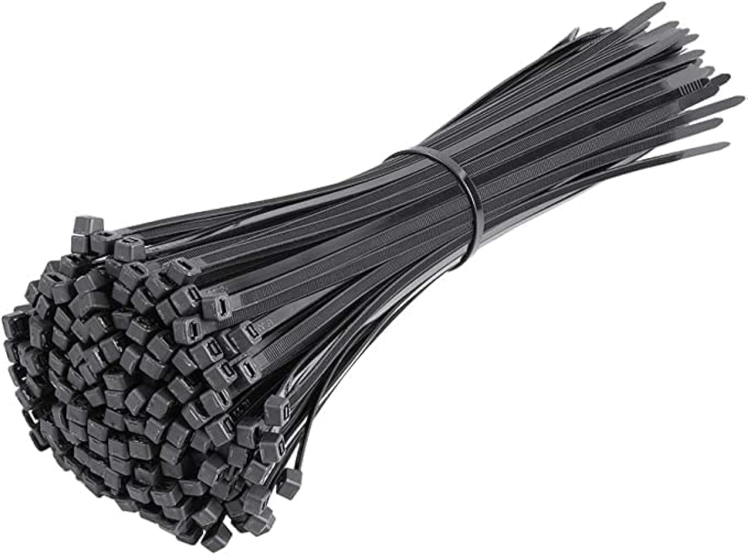 Black Cable Ties, 250mm x 2.5mm, Pack of 100, 10" Premium Nylon Zip Ties Multi-Purpose Plastic Tie Wraps Secure Self-Locking Mechanism for Home, Garden, Office and DIY by AAN