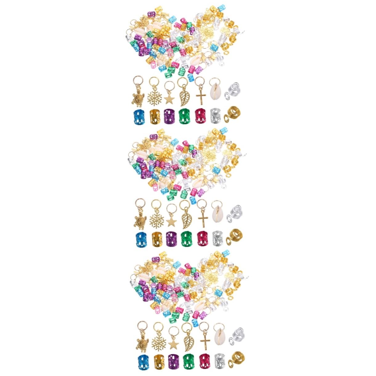 Amosfun 450stücke Haarschmuck Dreadlock Zubehör Für Frauen Und Mädchen Bunte Haarringe Und Perlen Für Kreative Zöpfe Und Dreadlocks Für Partys Und Modeshows