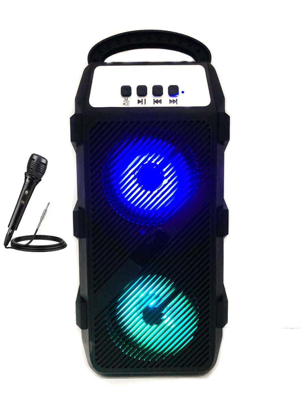 Bluetooth Party Speaker Karaoke System Trolley Outdoor Speaker 20 W Bluetooth Speaker (Free Mic)