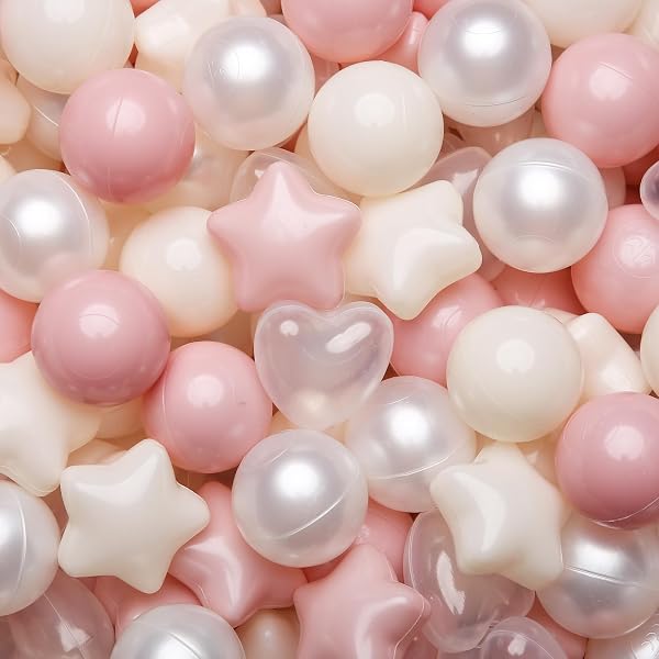 TRENDPLAY 100 Pack Crush Proof Plastic Balls in Mixed Colors