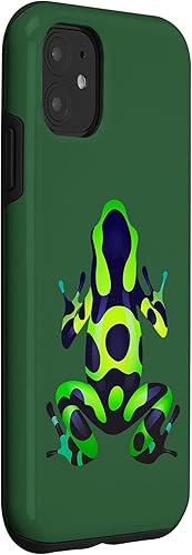 Miniatura 3 de iPhone 11 Verde y Negro Veneno Dardo Rana Coloreado Exótico Anfibio Pet Case
