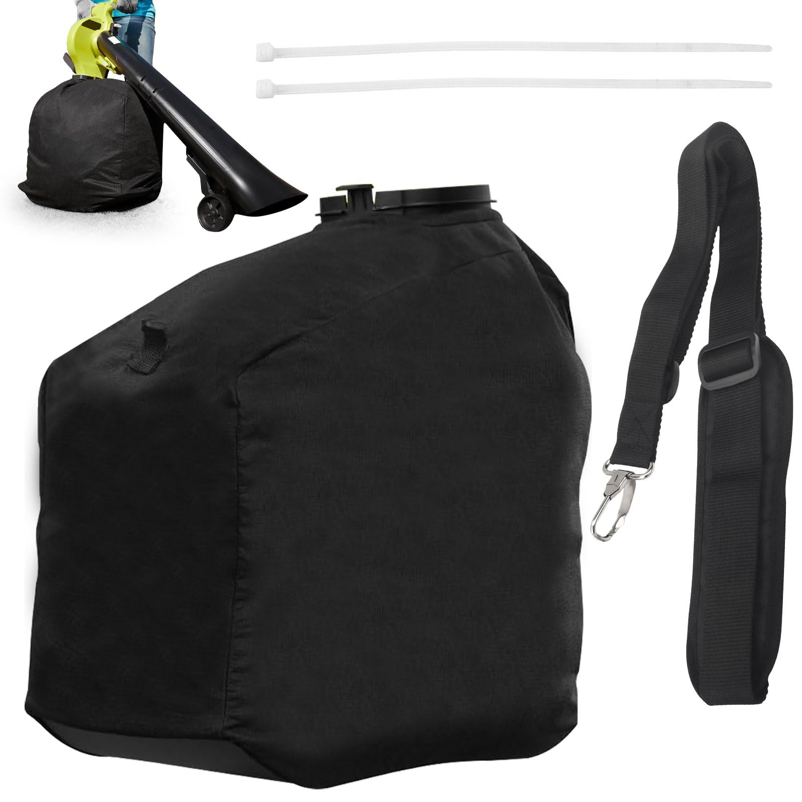 leaf vaccum vac attack bag 205110001 compatible with ryobi 40v ry40405 ry40405vnm cordless leaf vacuum