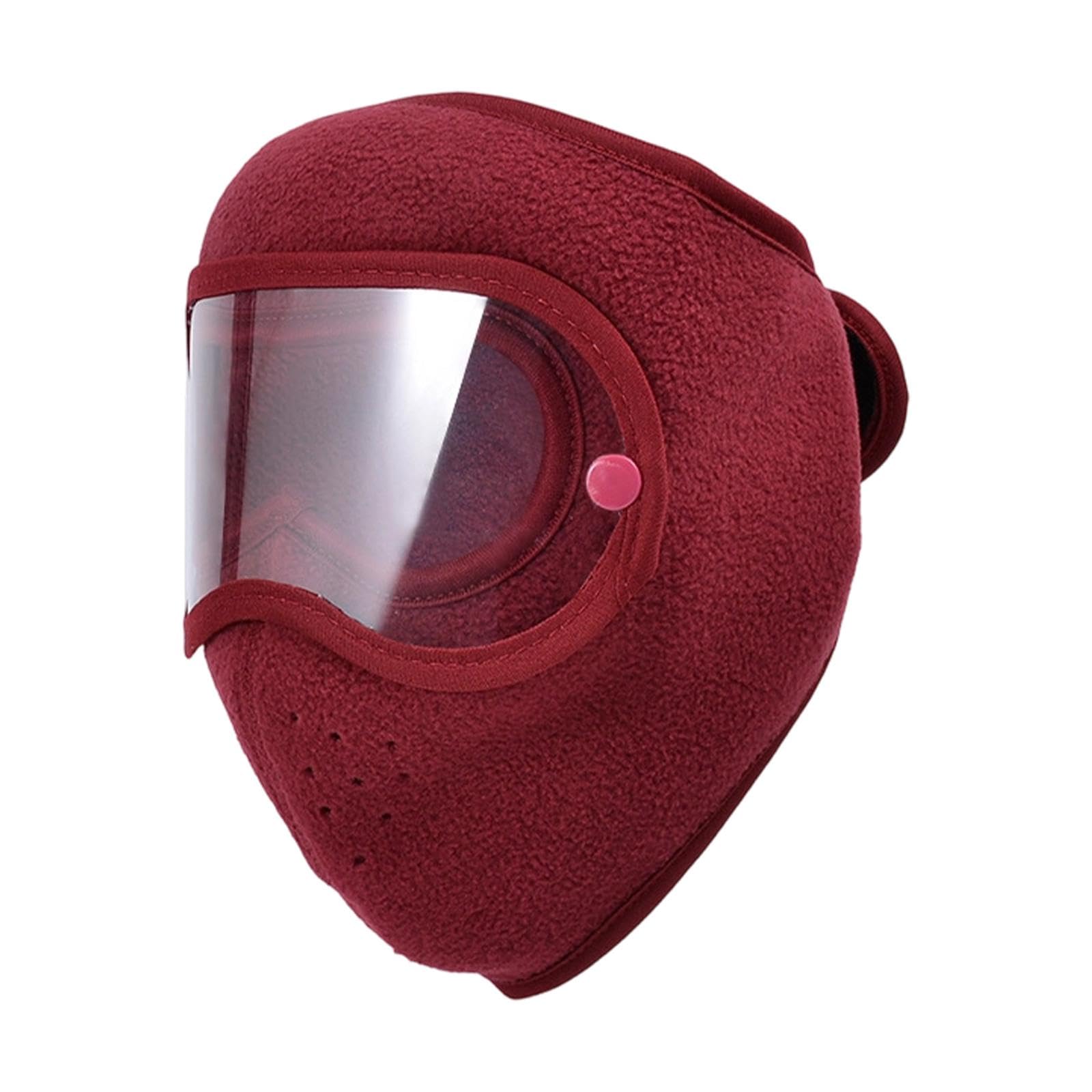 CALANDIS Winter Mask Soft Breathable Reusable Protector for Adults Men Women Climbing Burgundy | Hats & Headwear | Clothing | Winter Sports | Sporting Goods-image-35