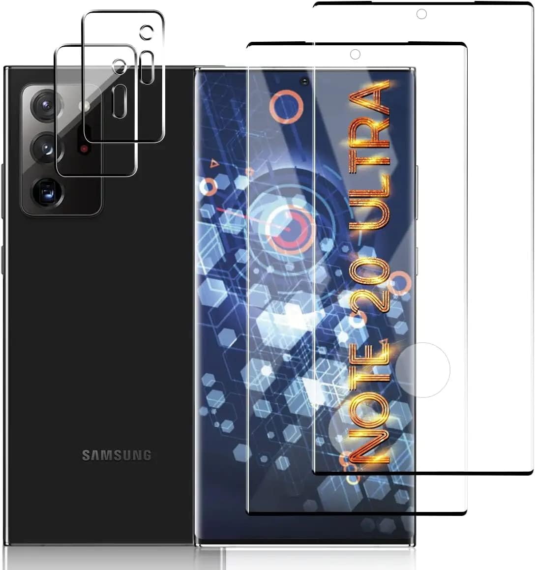 [2+2 Pack] Galaxy Note 20 Ultra Screen Protector with