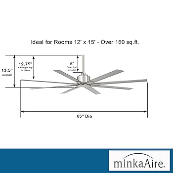 MINKA-AIRE F896-65-BNW Xtreme H2O 65 Inch Outdoor Ceiling