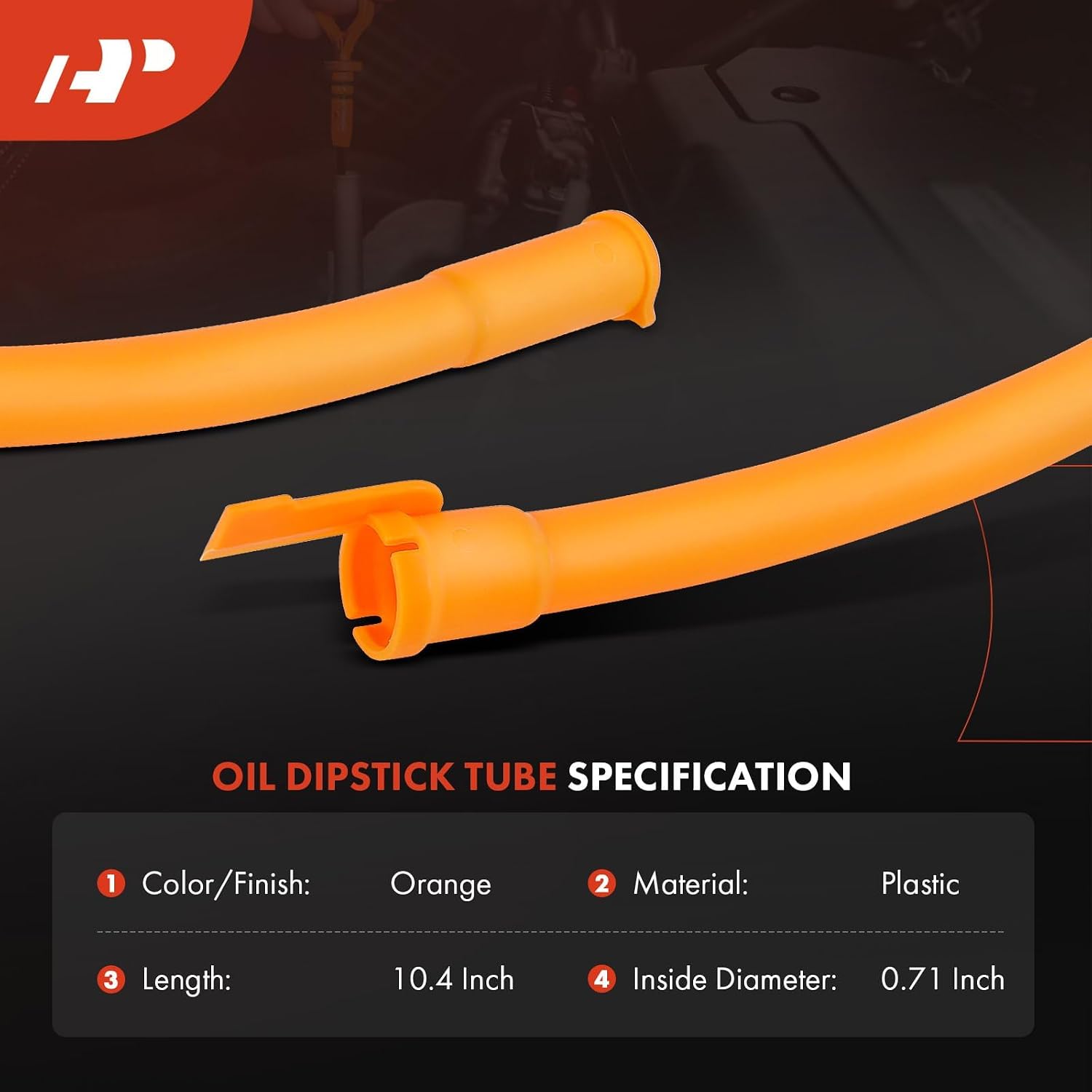 A-Premium Engine Oil Dipstick Tube Compatible with Volkswagen Jetta 1999-2004, Golf 1999-2004, Beetle 1998-2003, 1.9L