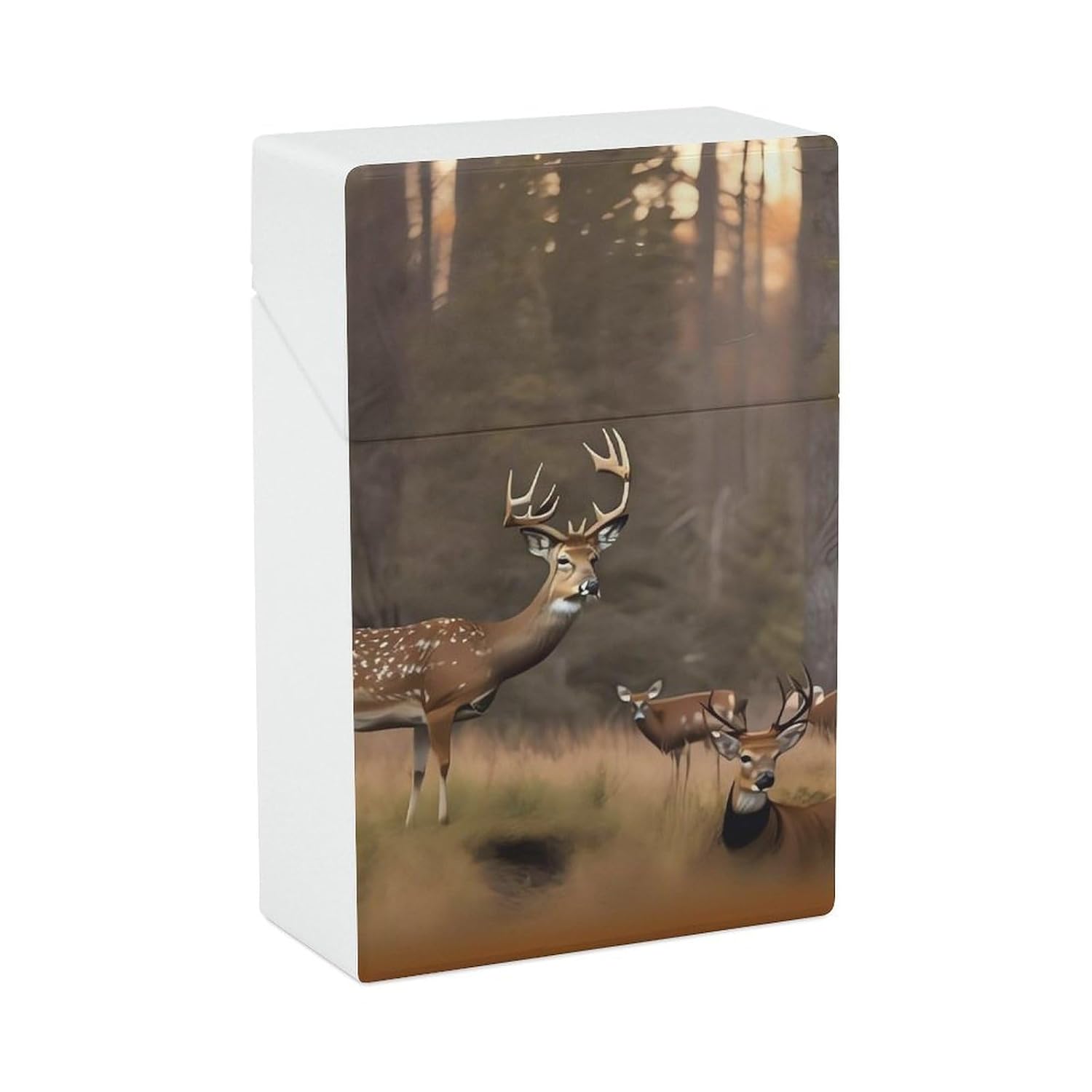 Deer Hunting Cigarette Case, Portable Cigarette Holder