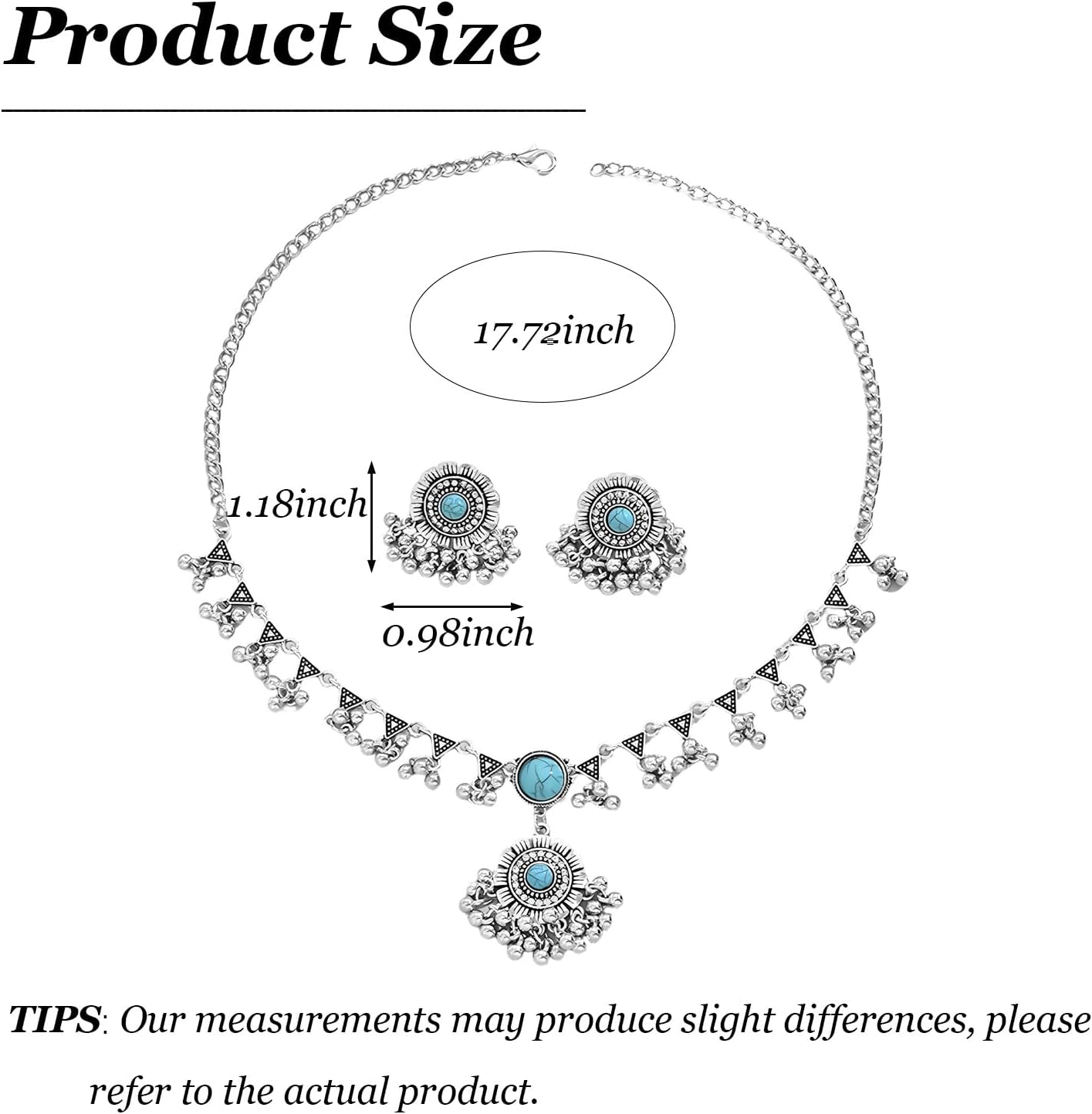 Indian Jewelry Sets for Women - Handcrafted Choker & Earrings, Meenakari Enamel Bridal Set with Colorful Stones, Boho Ethnic Outfit Accessory - Image 6