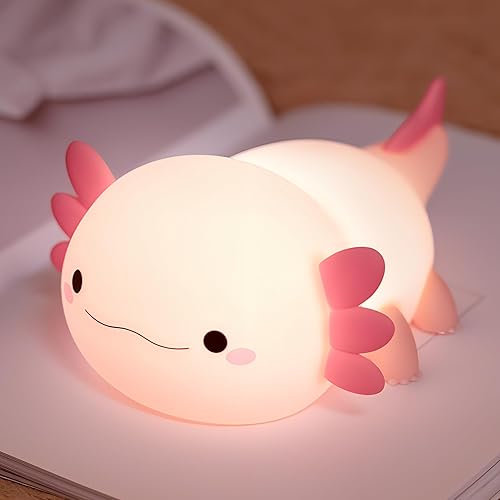 Miniatura 13 de Luz nocturna de rana para guardería, lámpara de noche recargable regulable con control táctil (ABS+SIL), regalo portátil para niños para niñas,