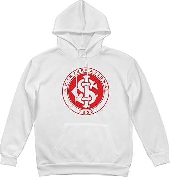 Esporte Clube Vitria Mens Hoodie Sports Fan Sweater White Pullover Hoodie with Pockets
