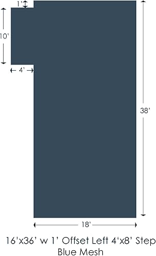 Vista 246 de WaterWarden Cubierta de seguridad sólida para alberca enterrada, cumple F1346 de la ASTM según UL, triple costura, con accesorios, 16 x 40 pies