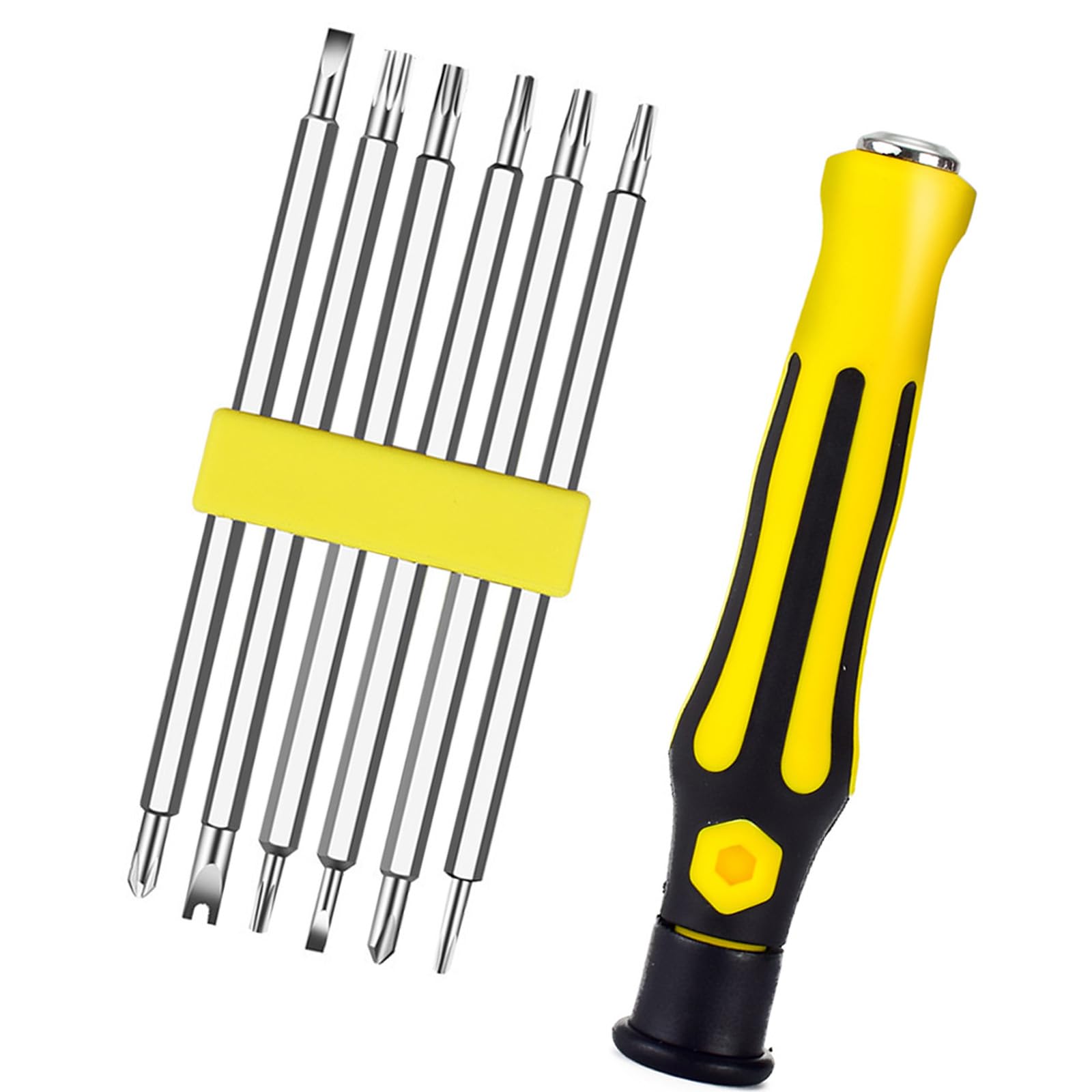 Pffiocix 12 In 1 Multifunctional Strong Screwdriver Bit Set For Household Use, Opening, Insulation, Improved Ergonomic Driver Handle