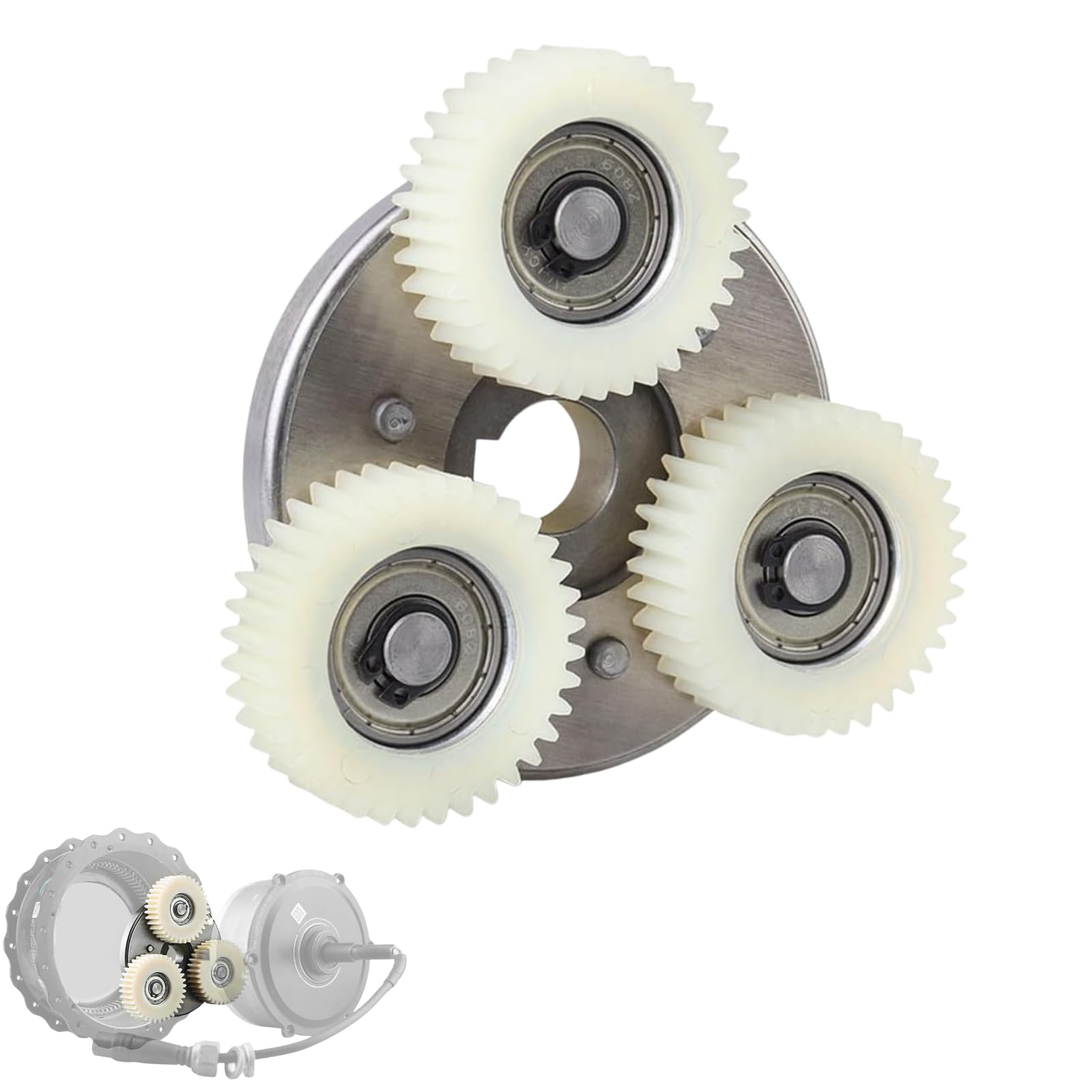 Ingranaggi in Nylon 36T e Kit Frizione 88 mm, Kit Frizione Ingranaggio Motore Bici Elettrica Bicicletta Elettrica 500W Pezzo di Ricambio Motore per Bafang