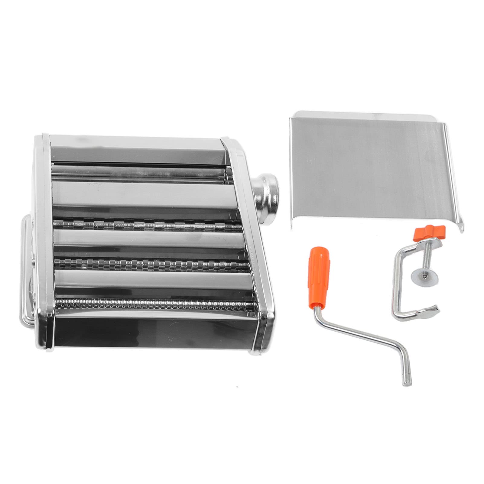 MANUALE PASTA MACHER MATCHE Acciaio inossidabile Regolazione dello spessore a 9 livelli con maniglia anti -slittamento per cucina domestica Usa facile da montare e funzionare