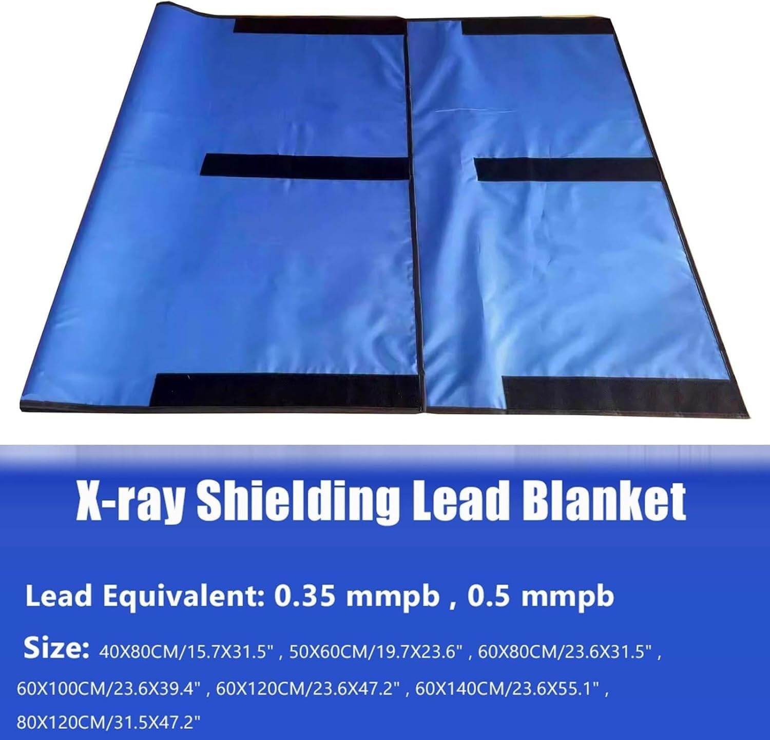 TIST Dental X-ray Suits X-ray Blanket, Lead Lined X-ray Blanket Shielding X-ray Blue Blanket Shielding Lightweight Design(80X150CM)