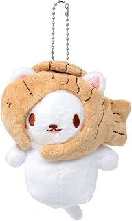 yueton 1Pack Cute Plush Keychain Taiyaki Cat Key Chain Creative Cotton Cat Pendant Detachable Pendant Backpack Pendant
