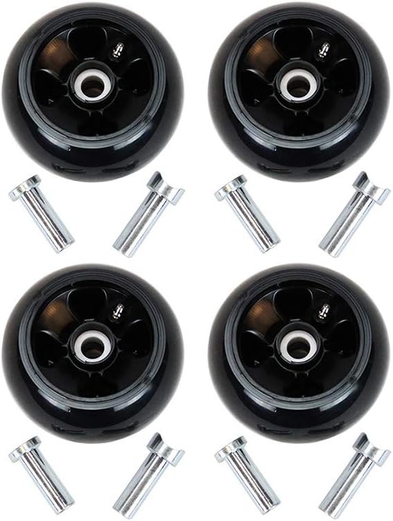 4pk Plastic Deck Wheel Kit John Deere 48", 54", 60", 72" Deck Lawn Mowers AM125172