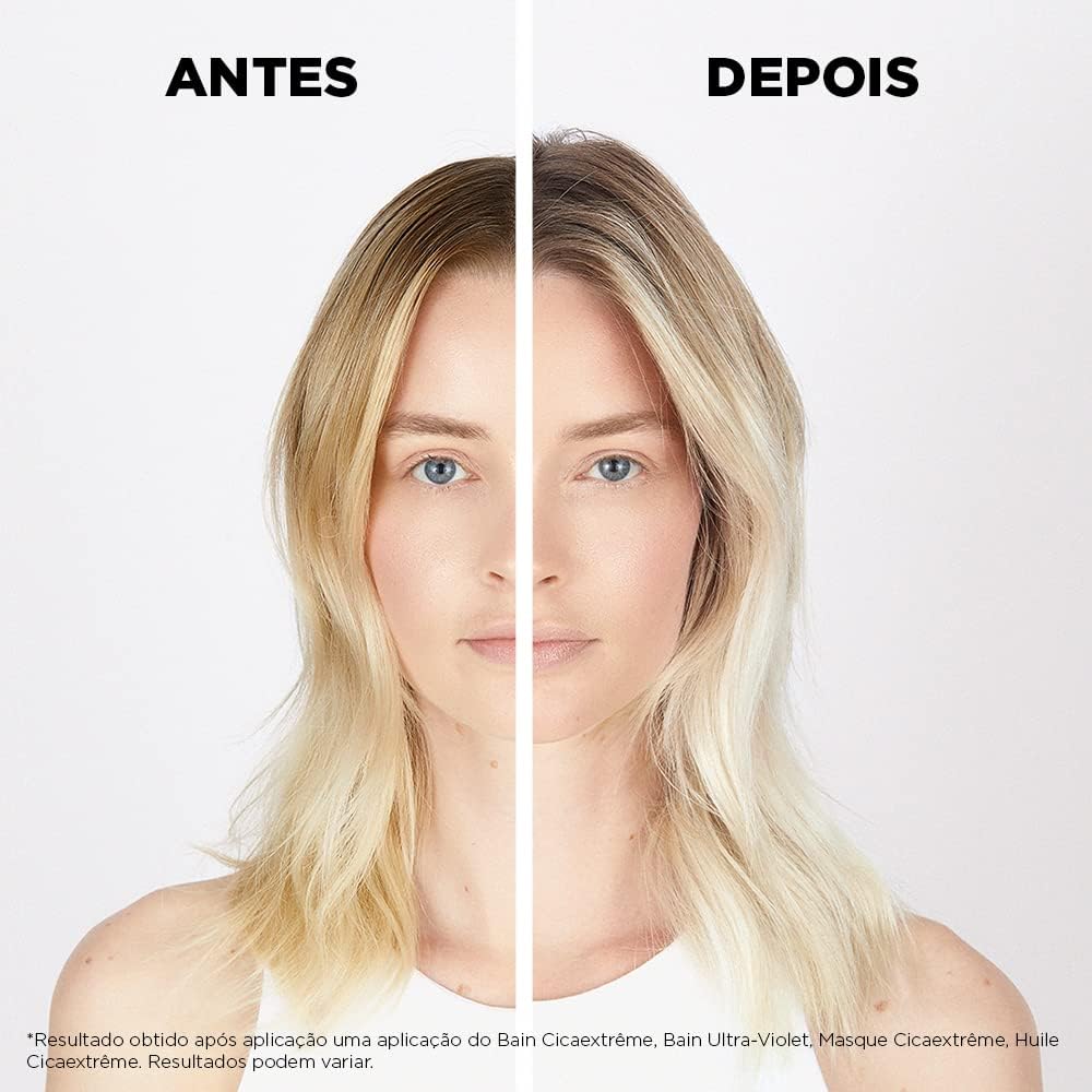Kérastase Shampoo Blond Absolu Bain Lumière, Cabelos loiros, descoloridos, Hidratação, restauração, Ácido Hialurônico, Flor de Edelweiss, 250 ml