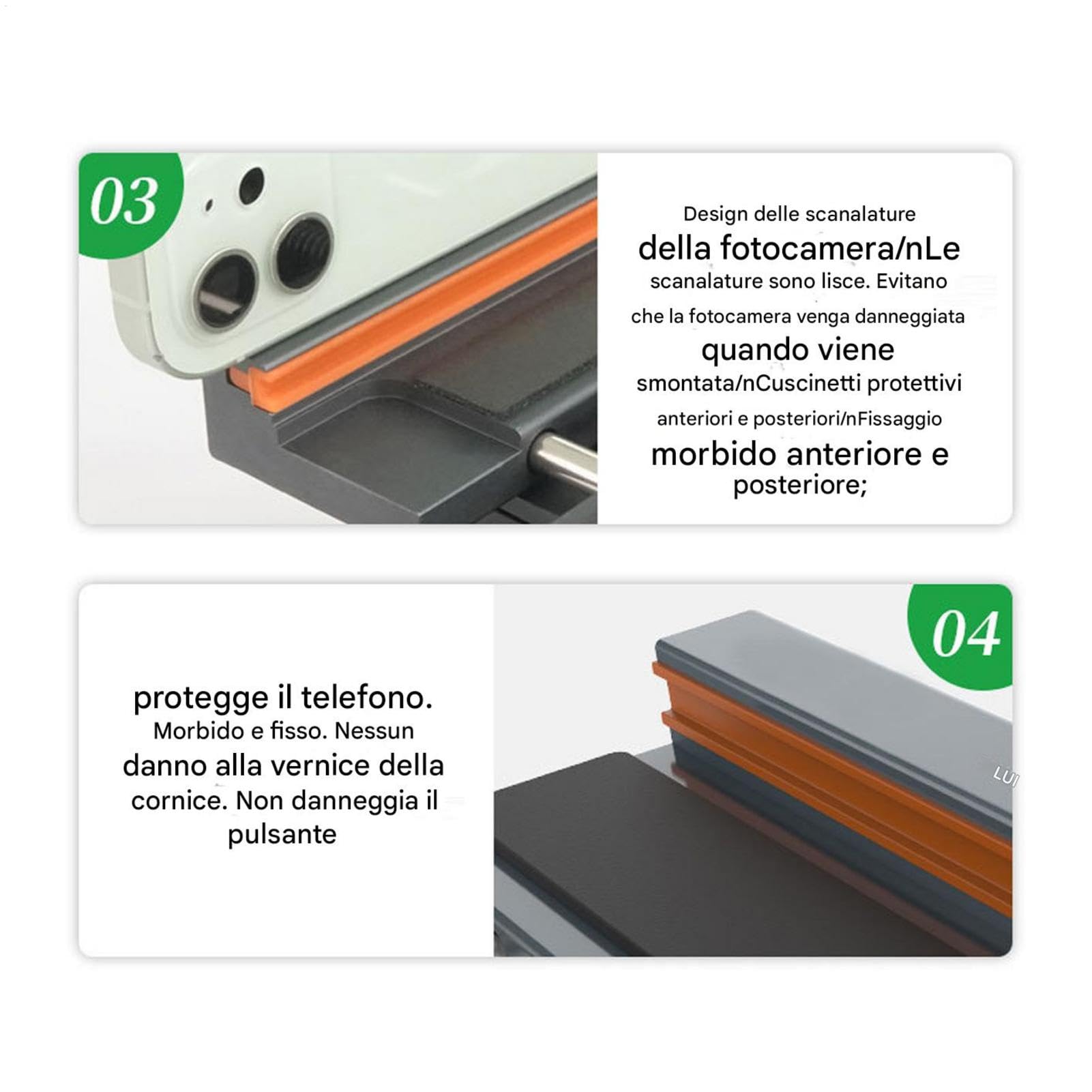 Paxage de séparateur LCD rotatif, séparateur d'écran Fixation du luminaire