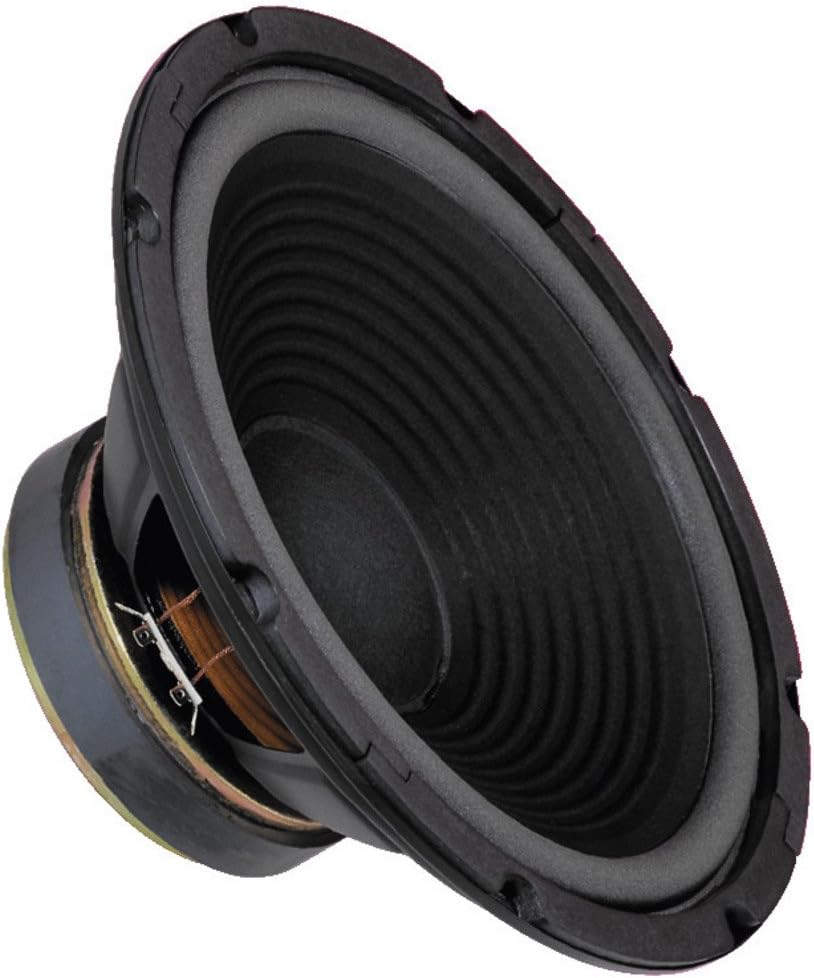 MONACOR SP-300P Woofer with Polar Core Bore, 100 Watts Rated Power and 8 Ohm Impedance Bass Speaker with Strong Paper Membrane 12 Inches - Black