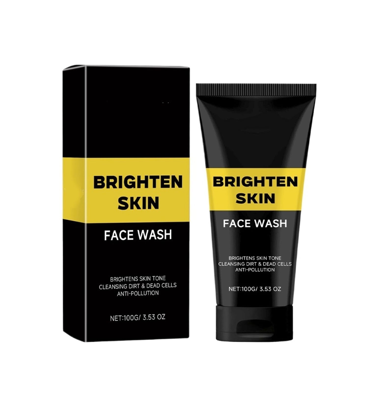 Detergente viso da uomo da 100 g, schiuma ricca for una pulizia profonda, idrata e idrata delicatamente(3pcs)