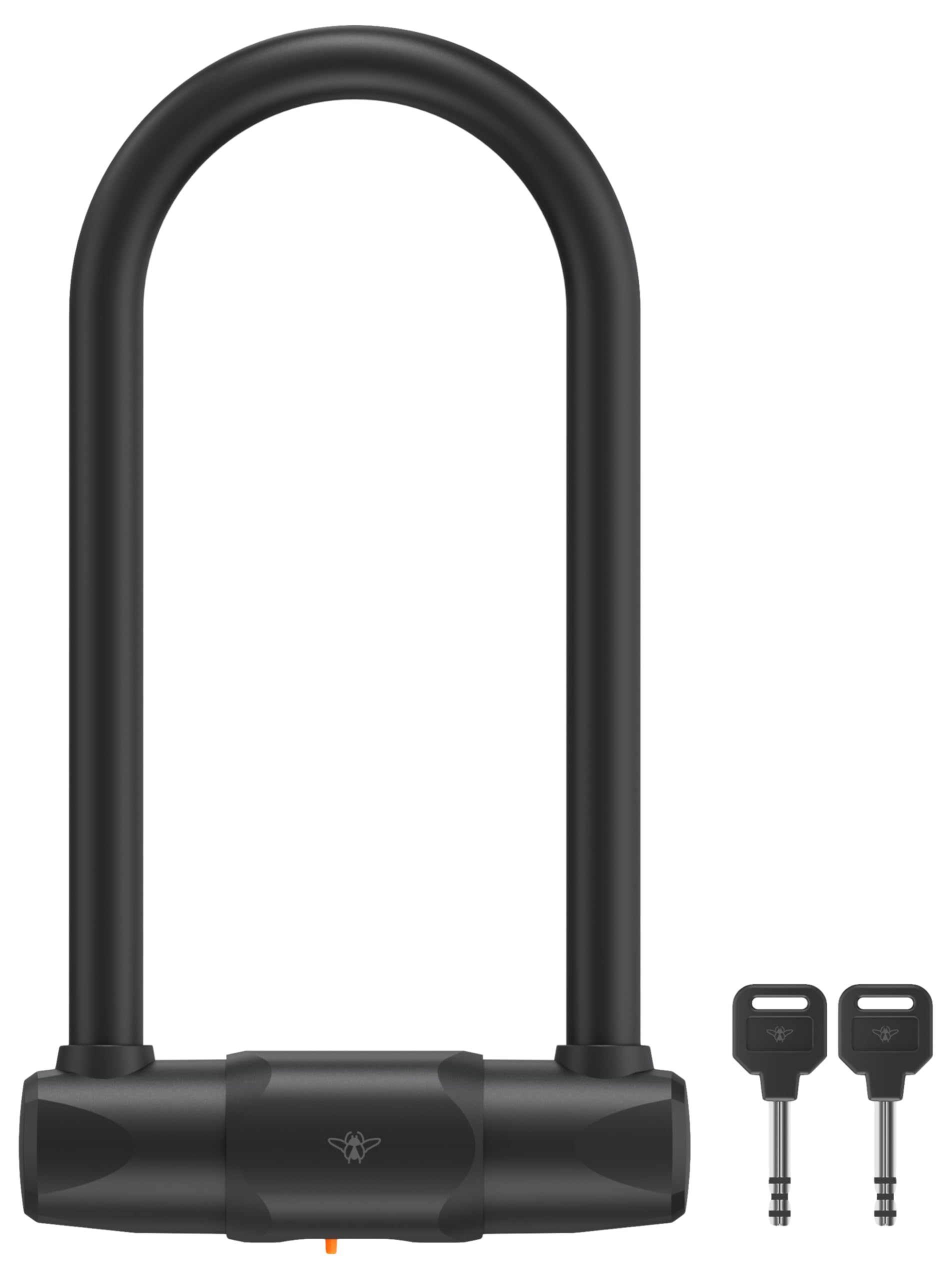 CASR Antirrobo en U Seguridad Certificada FUB 2 & ART 4 - Acero templado Q235, resistente a los roturas, revestimiento de silicona, 30,2 cm, ideal para bicicleta, patinette, scooter y moto