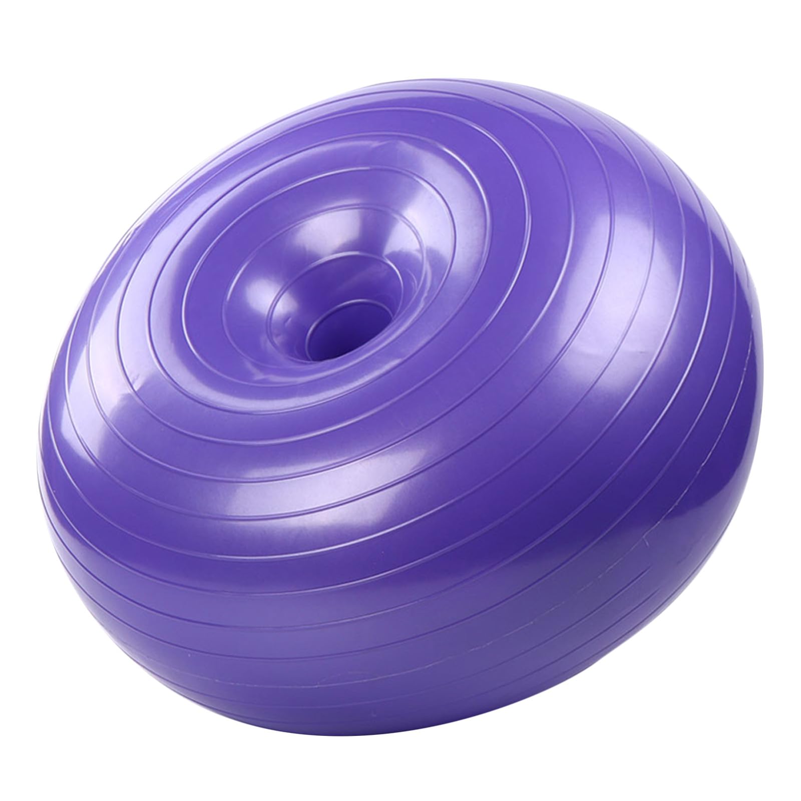 Aufblasbarer Donut Balanceball mit Robuster Oberfläche und Luftpumpe für Pilates und Rehabilitationsübungen zu Hause