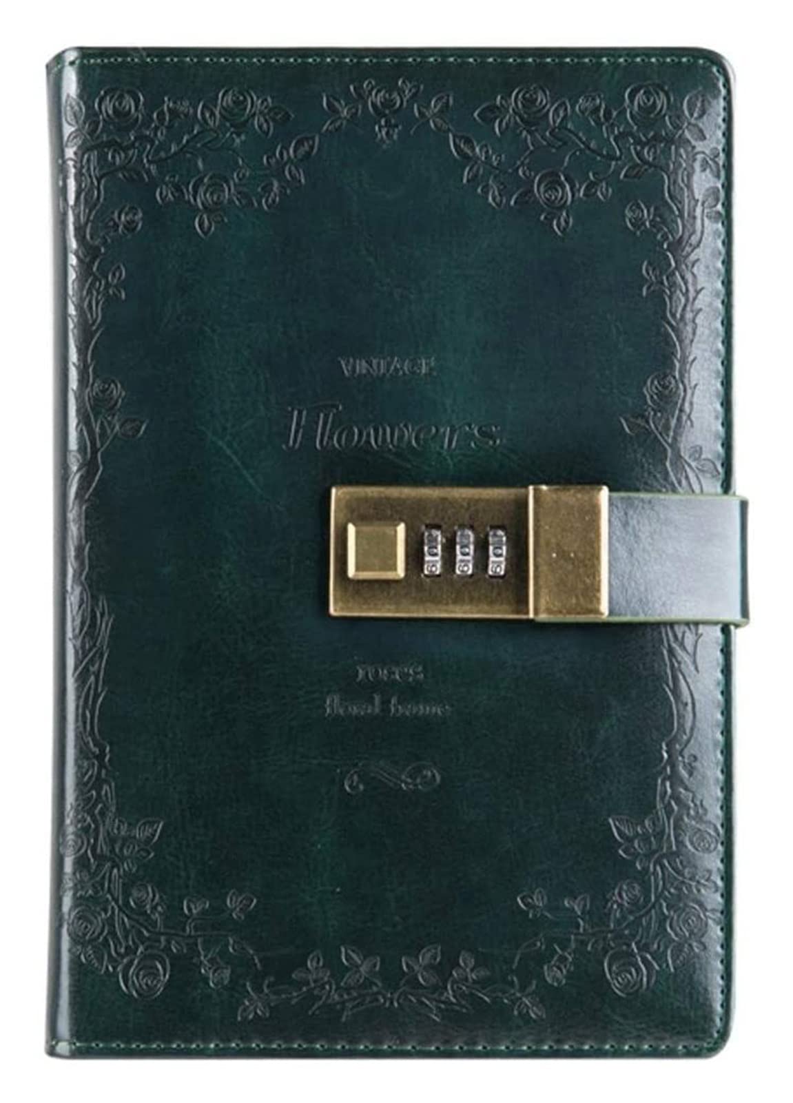 SDGBCXD Notebook, Diary With Lock Vintage Lockable Paper Note Book Traveler Weekly Planner School Stationery Gift