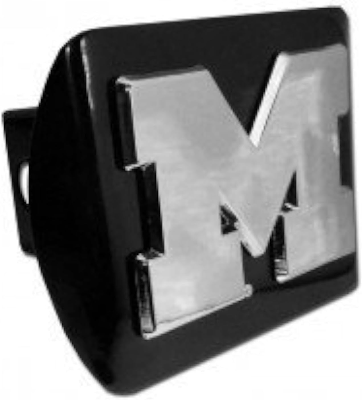 Elektroplate Michigan Wolverines Block M Black Metal Trailer Hitch Cover Fits 2 Inch Auto Car Truck Receiver