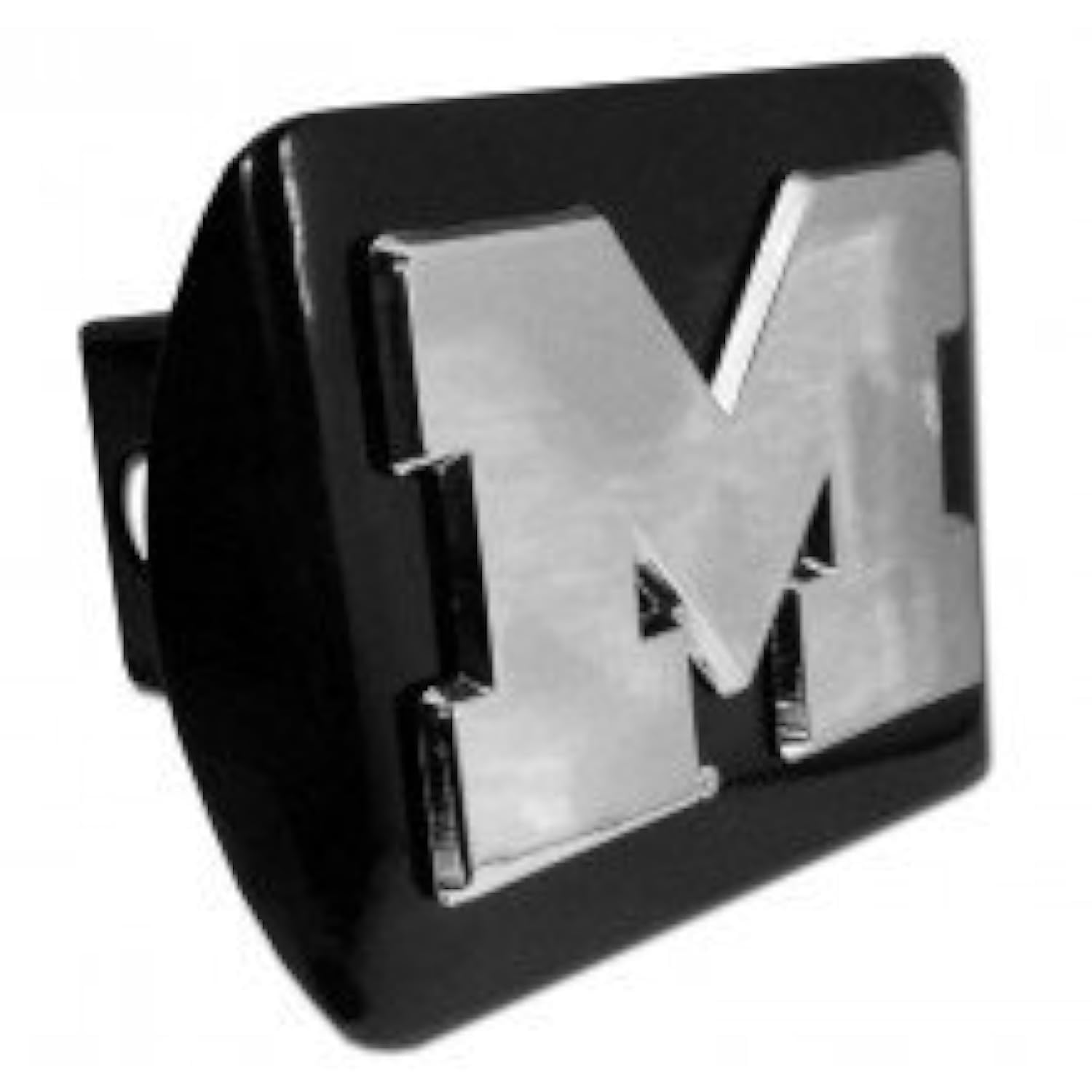 Elektroplate Michigan Wolverines Block M Black Metal Trailer Hitch Cover Fits 2 Inch Auto Car Truck Receiver