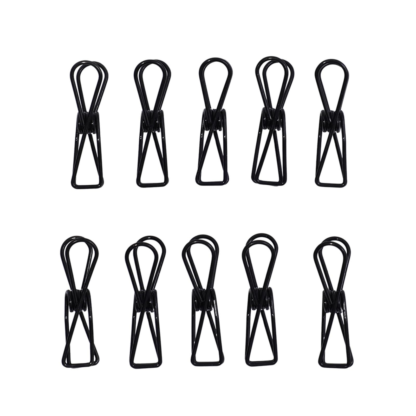 Metal Clothes Pegs 200Pcs Clothes Pegs Metal Clamps Sealing Clip Windproof Clothespins Photo Home Storage Tools for Washing Line Fixing Towel Sock Underwear