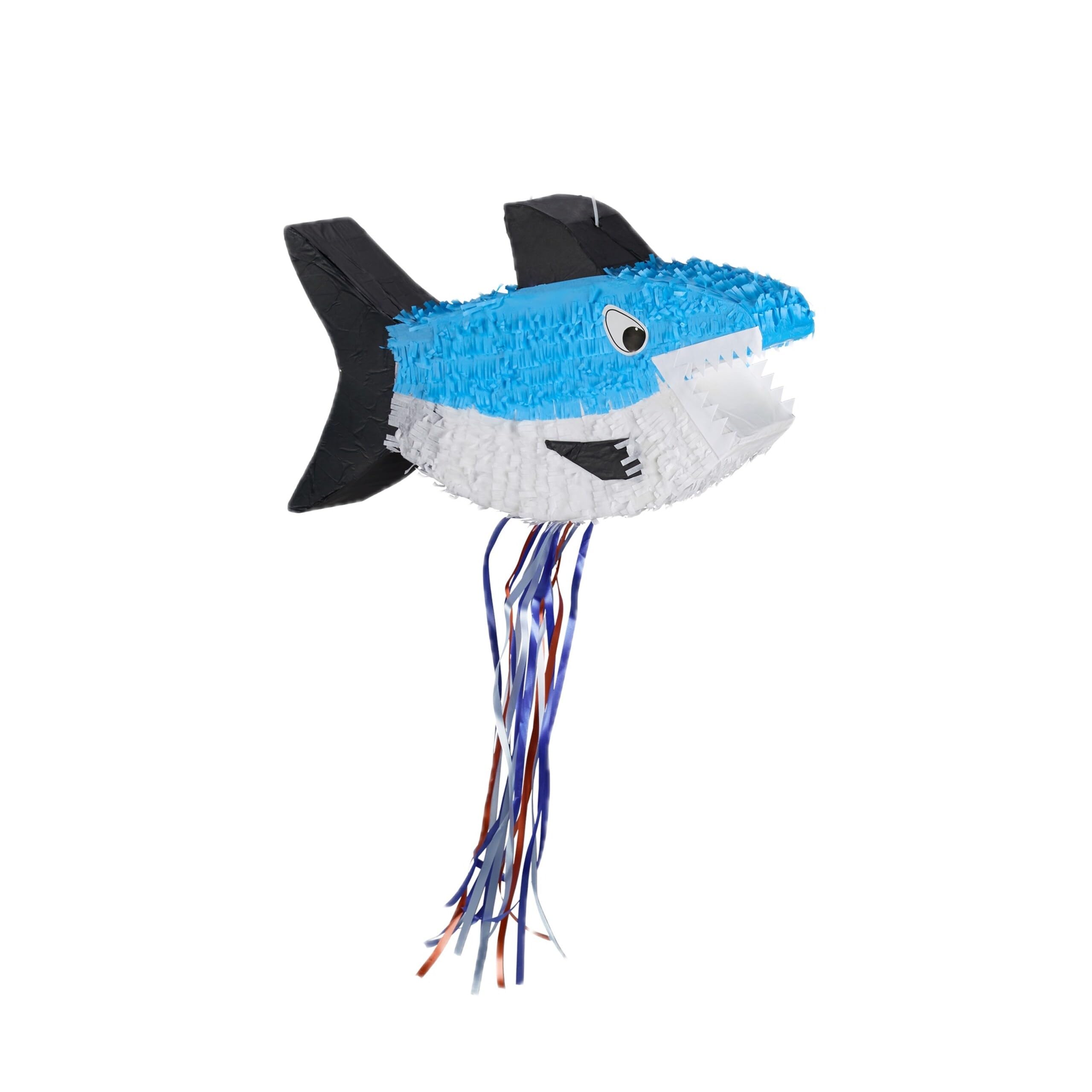 Relaxdays 2 x rekin pinata, do zawieszenia, dla dzieci, dziewcząt i chłopców, na urodziny, do samodzielnego napełniania, piñata, kolor niebieski