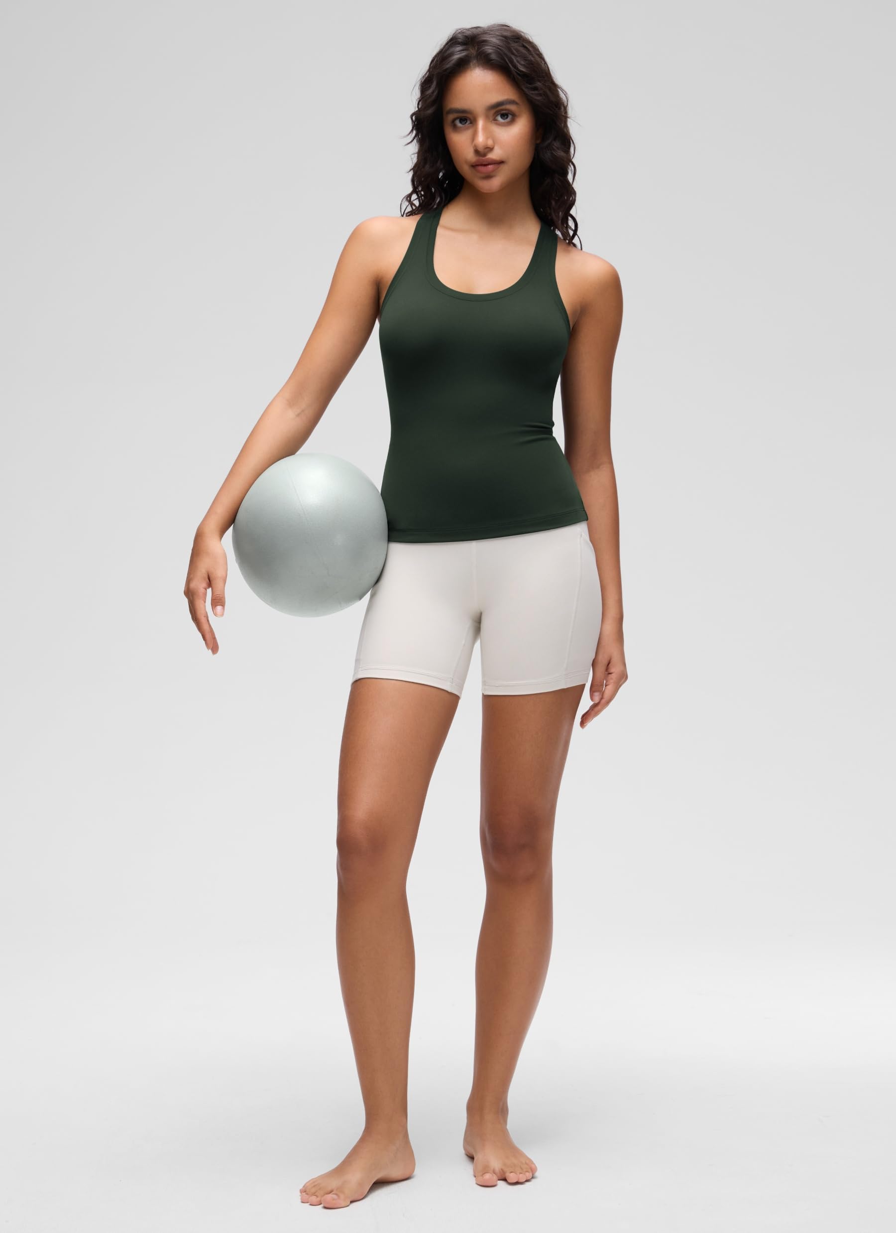 CRZ YOGA Butterluxe Racerback Workout Tank Tops dla kobiet Obcisłe koszulki bez rękawów Camisole Gym Athletic Yoga Shirts