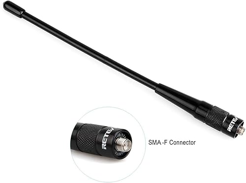Miniatura 7 de Retevis Antena de radio SMA hembra, jamón de 7.9 pulgadas, VHFUHF 144430MHz, VSWR menos de 1.5, para Retevis RT29 RT86 RA79, compatible con Baofeng