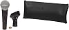 Shure SM58SE Cardioid Dynamic Vocal Microphone with On/Off Switch, Pneumatic Shock Mount, Spherical Mesh Grille with Built-in Pop Filter, A25D Mic Clip, Storage Bag, 3-Pin XLR Connector