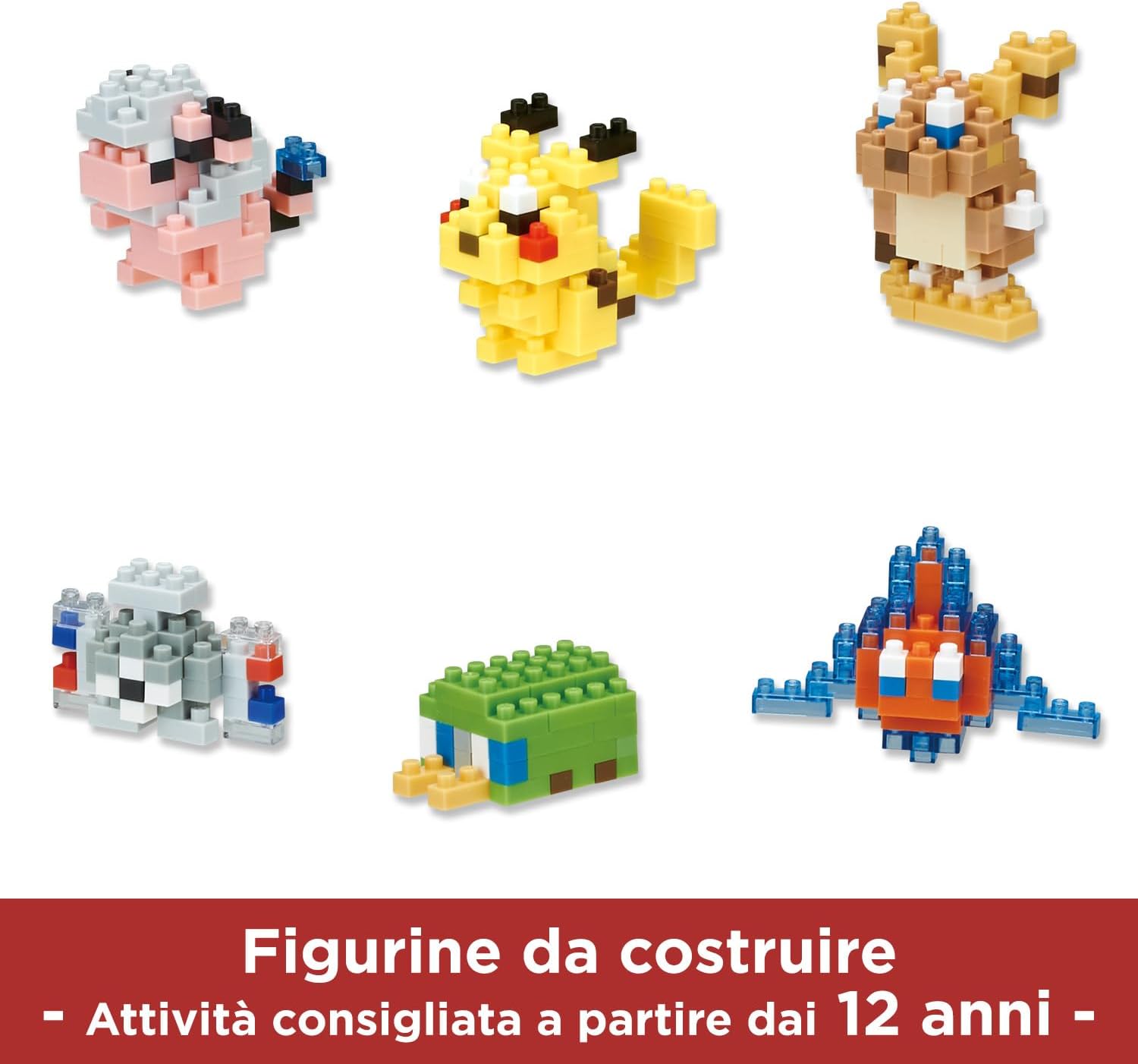 nanoblock - Pokémon - Type Electric Set 1 (Blind Box Complete Set), mininano Series Building Kit