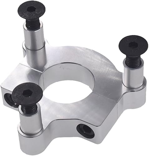 Miniatura 3 de sthus Silver 1" 25mm / 1.5" 38mm Adaptador CNC se adapta a bicicletas motorizadas de 49 cc, 50 cc, 66 cc, 80 cc