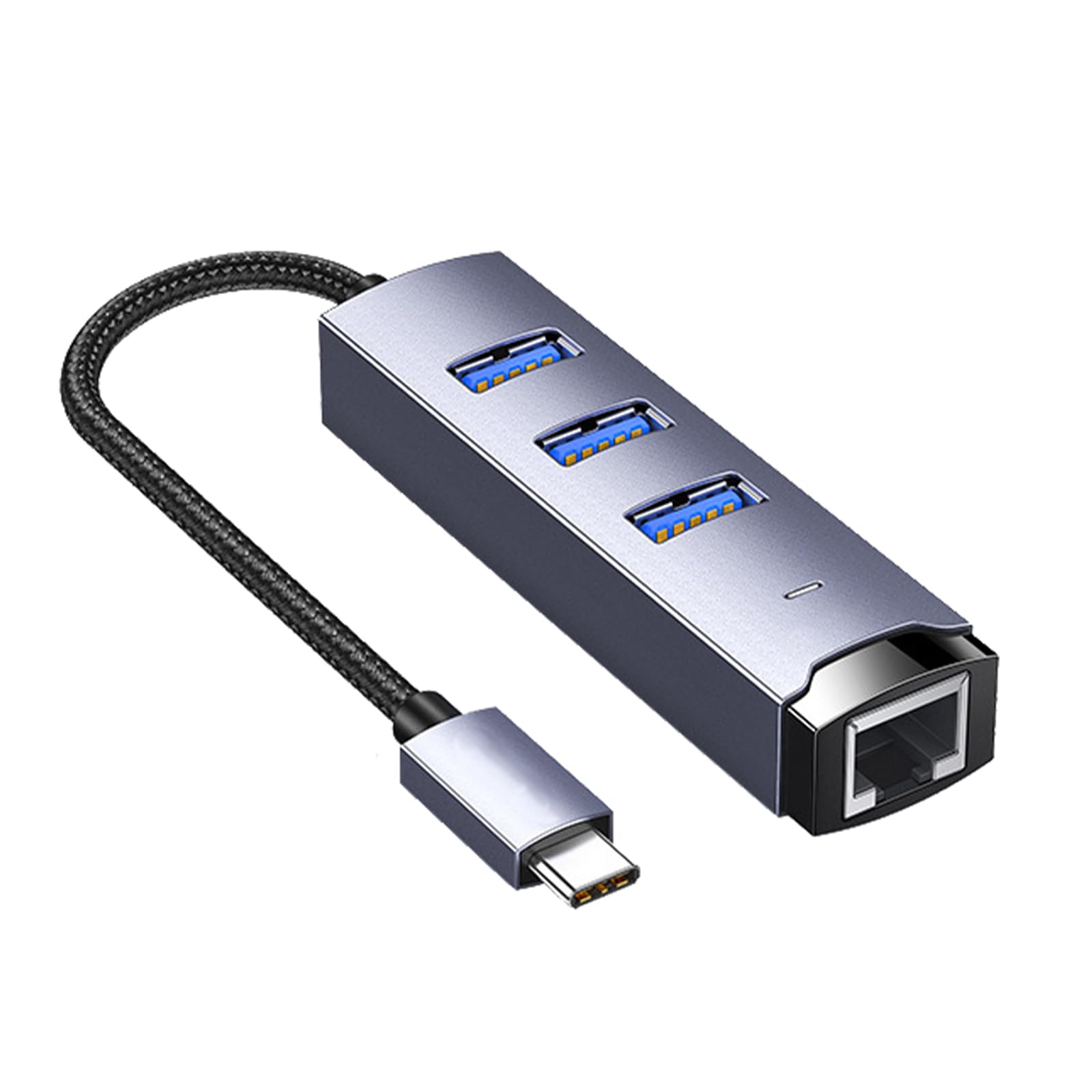Générique Hubs USB avec Ethernet Haute Vitesse, taux de de 5 Gbit/s, Adaptateur USB C Ethernet, Parfait pour Les utilisateurs Professionnels Occasionnels, répartiteur multiports