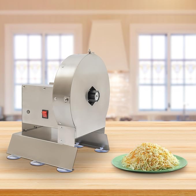 Cortadora de Frutas y Verduras de Acero Inoxidable, Eléctrica y Manual, Grosor Ajustable miniatura 8