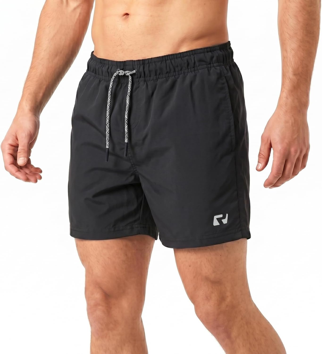 Men’s Quick Dry Swim Shorts with Mesh Lining Drawstring Waist UV50 Sun Protection Beach & Swimming Trunks