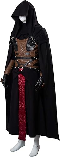 Miniatura 2 de Disfraz completo de túnica para hombre, disfraz de caballero con capucha para Halloween
