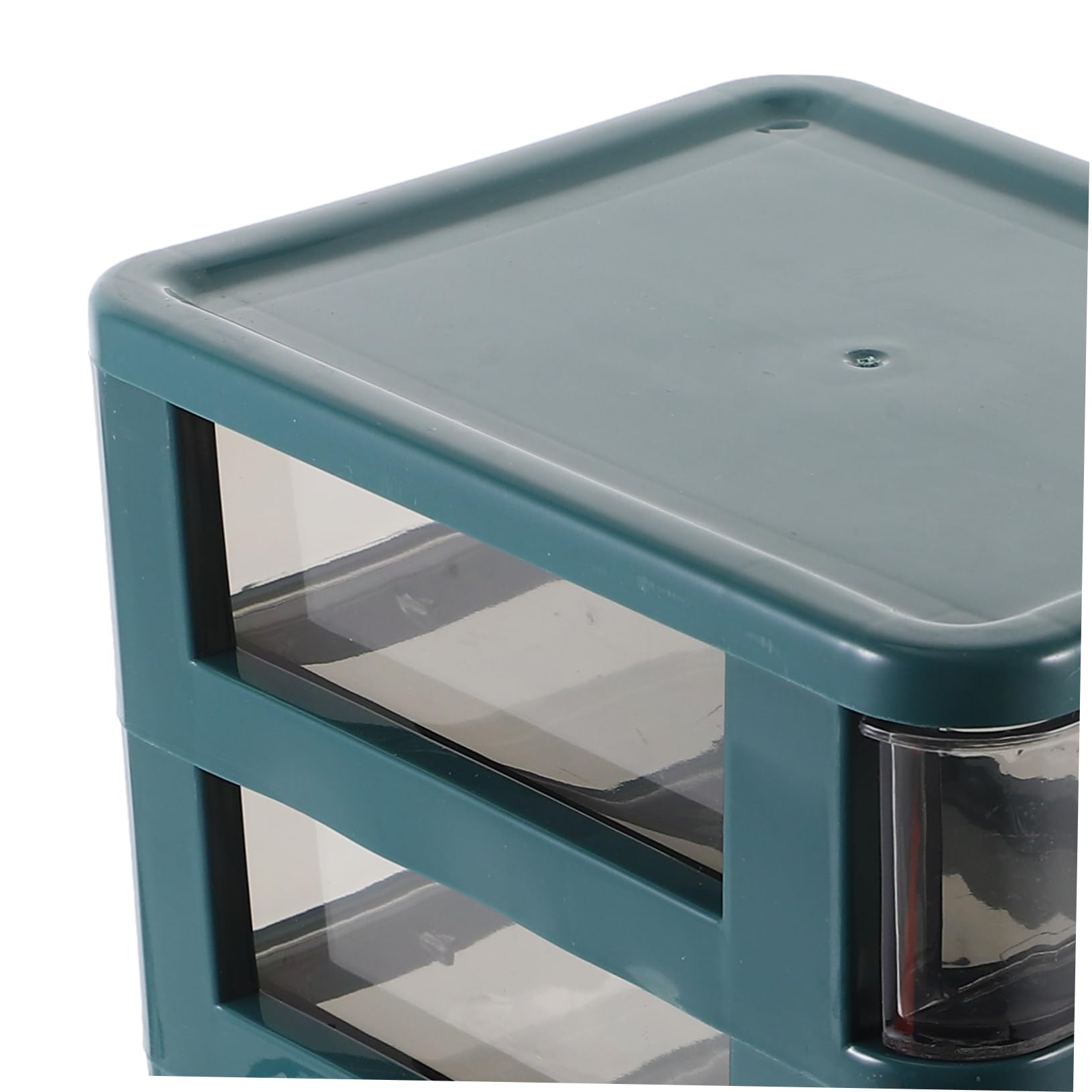 Cassettiera Scrivania Ufficio Organizer Scrivania A 3 Cassetti TEHAUX - In Plastica Con Maniglie Corda, Grigio Cassetto Sotto Scrivania