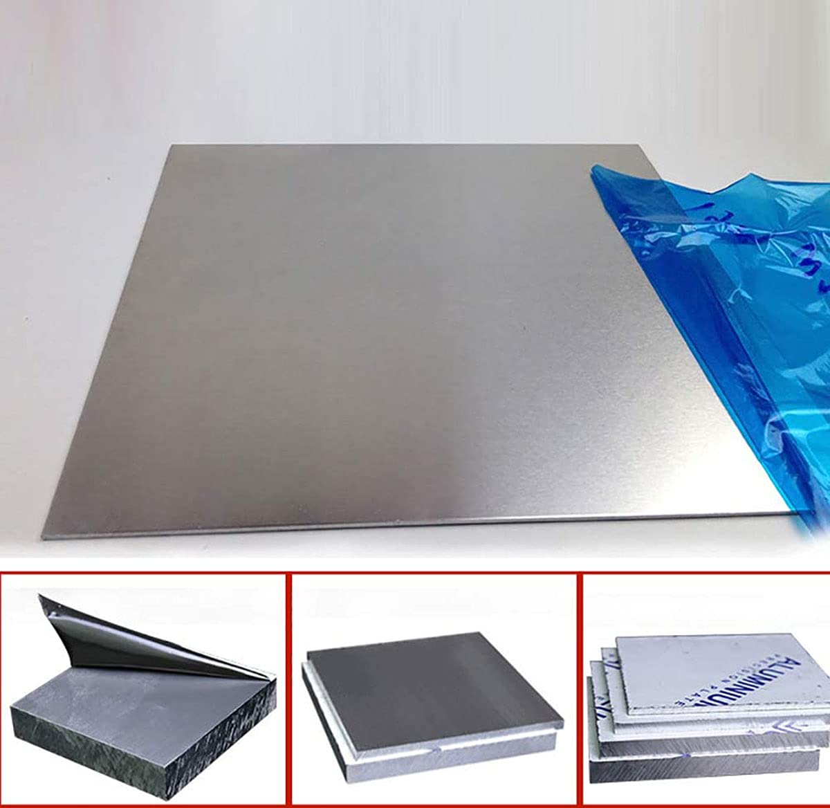 Blacha aluminiowa 200x200x0,8mm do lutowania Trawienie Tłoczenie Cięcie